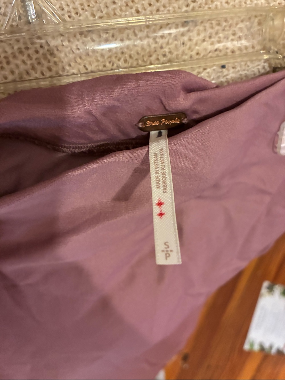 Free People Purple Lace-Trim Midi Skirt - Picture 9 of 9